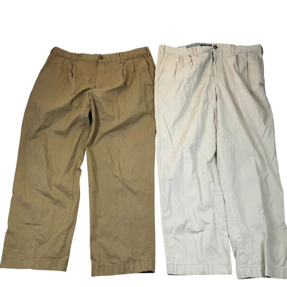 Tommy Hilfiger Mens Pants Size 38x30 Chino Khaki Lot of Two - Picture 1 of 10